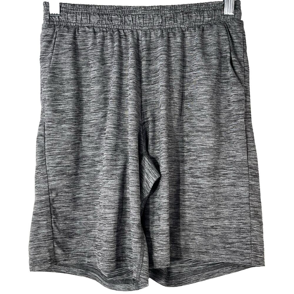 All in Motion Youth Boys Grey White Wash Athletic Shorts Size XL
